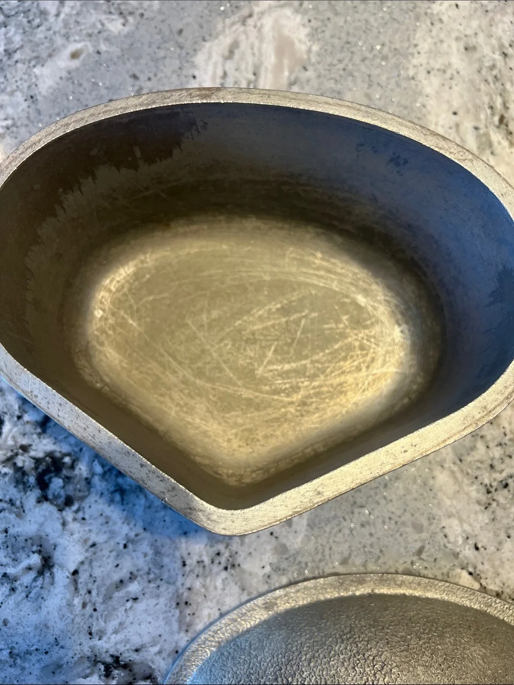Vtg Guardian Service Cookware Triangle Heart Pot Casserole Pan w Metal Lid